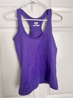 W Sport Purple Racerback Active Tank Top